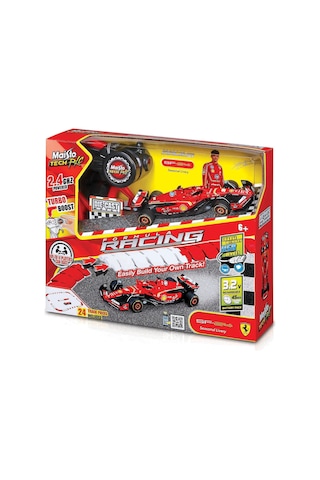 1/41 Die-cast Ferrari Sf-24 Uzaktan Kumandalı Araba Ve Pist Seti Renkli