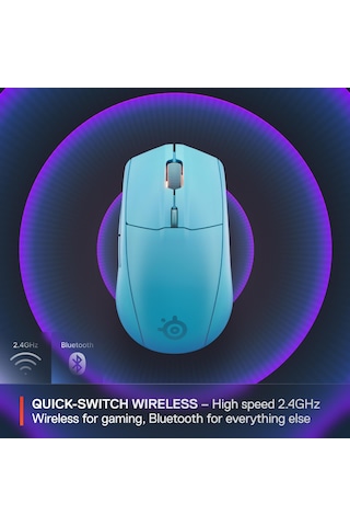 Steelseries Rival 3 Wireless Gen 2 Gaming Mouse - 2.4ghz Ve Bluetooth Bağlantı - Mavi Rival 3