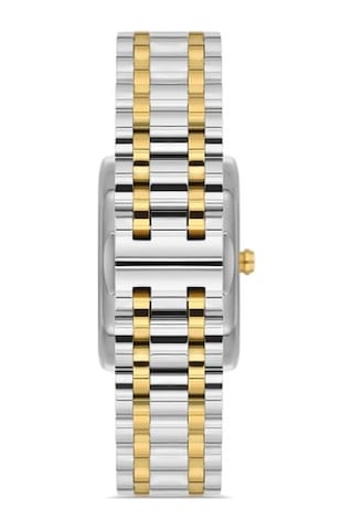 Ferro Quartz Çelik Altın/gri Yeşil Kadran 22 Mm Kadın Kol Saati