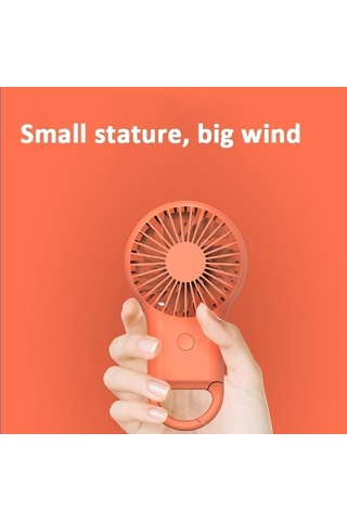 El Tipi Cep Mini Küçük Fan Taşınabilir Şarj Dış Usb Fan 7 Renk Işığı Ordu Green 9939 Yeşil