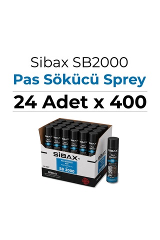 Sibax Sb2000 Pas Sökücü Ve Yağlayıcı Sprey 400 Ml 24 Adet