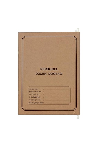 X-plus Personel Özlük Dosyası Askılı Telli 24 X 32 Cm - 4 Yaprak X 12 Adet