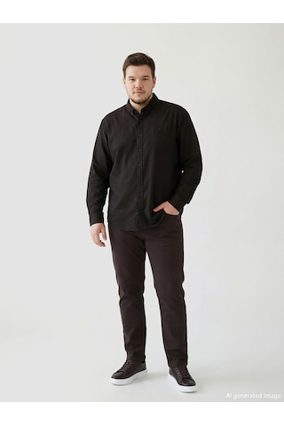 Lcwaıkıkı Classic Kahverengi Regular Fit Erkek Gömlek