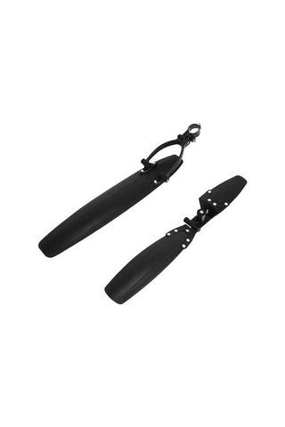 Pazly Dağ Ve Yol Bisikletleri İçin Pratik Çamurluk Seti - Kolay Kurulum, Siyah Siyah