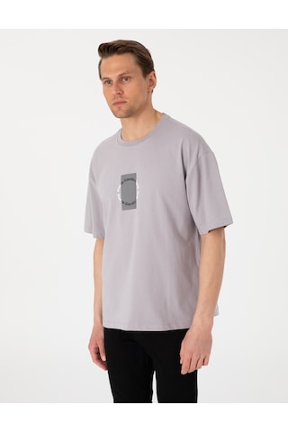 Pierre Cardin Erkek Gri Tişört 50310155-vr024 Gri