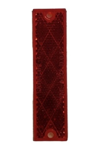 Kırmızı Vidalı & Yapıştırma Dikdörtgen Reflektör Made In Usa