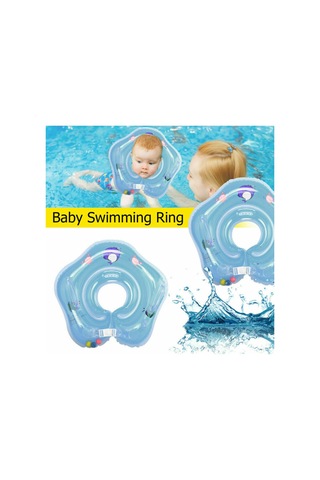 Maiyame Bebek Yüzme Halkası - Pvc Malzeme, Ayarlanabilir, Çift Tutacaklı, 1-18 Aylık Bebekler İçin, Taşınabilir Ve Pratik. Mavi