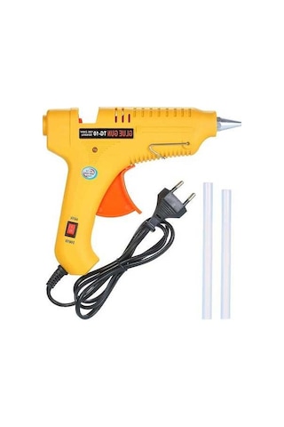 Pazly 60w/100w Ayarlı Ergonomik Sıcak Yapıştırıcı Tabancası Metal+abs Sarı Endüstriyel & Ev Kullanımı 19,5x16,5x3cm