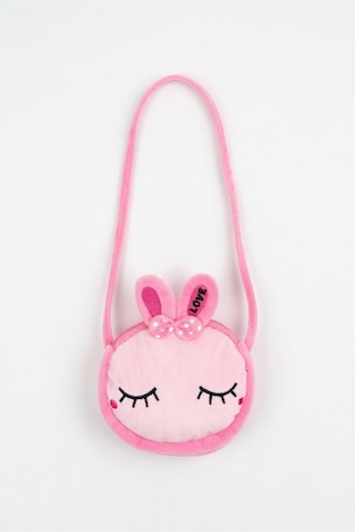 Mollycrush Sevimli Pembe Tavşan Kulaklı Peluş Çocuk Cüzdan Yumuşak Şirin Aksesuar Çanta