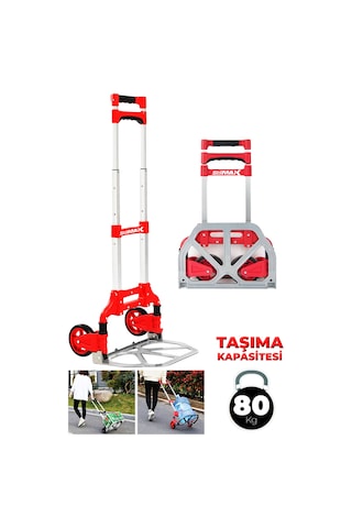 Stilmax FT80EB 80Kg Teleskopik Katlanır Koli Taşıma Arabası 80Kg