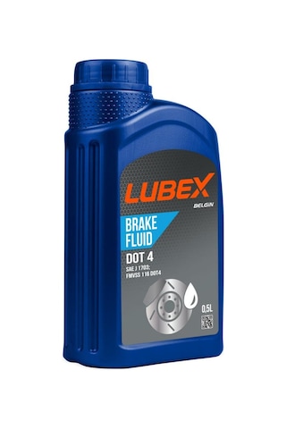 Lubex Brake Fluid Dot 4 Fren Hidrolik Yağı 500 Ml 2 Adet