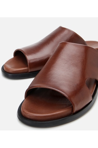 Hotiç Erkek Deri Kahverengi Terlik 02teh306080a480 Kahve-brown Kahverengi