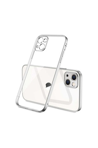 Apple Uyumlu iPhone 13 Mini Kılıf Zore Gbox Kapak Gümüş