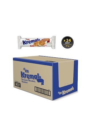 Eti Kremalı Sandviç Bisküvi 24 x 61 G