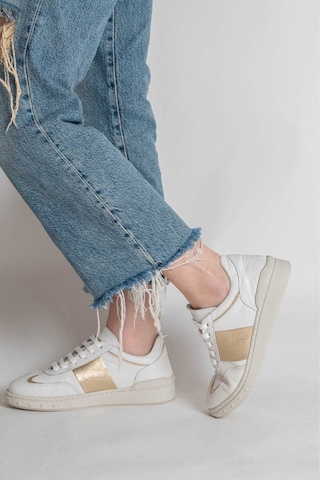 Bestello Bağcıklı Kauçuk Taban Sneaker 101-gumk-01 Kadın Ayakkabı Beyaz