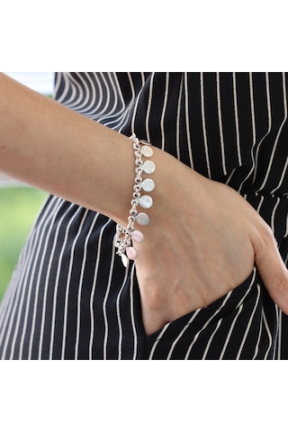 Primerocollection Gümüş Kaplama Bileklik N11.67962 Gri