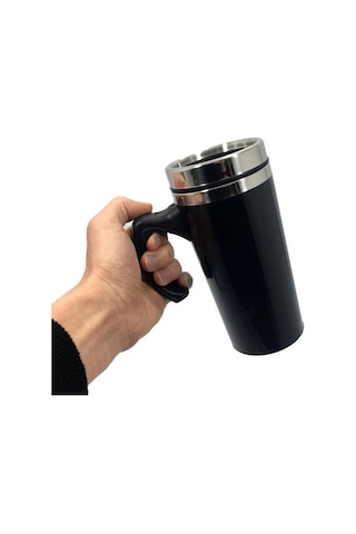 Uzun Termos Kupa Bardak İçi Çelik Kulplu 500 Ml Kahve Kupası 6034 Diğer