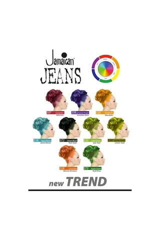 Turkuaz Renkli Saç Boyası 250 Ml Jamaikan Jeans