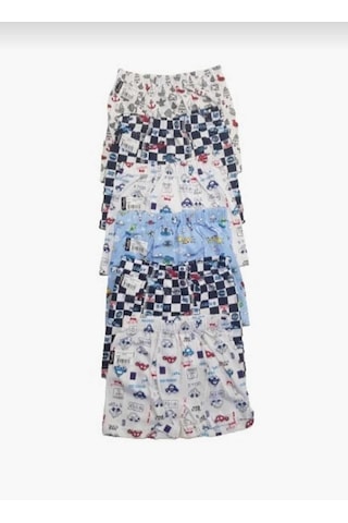 Tutku 0254 Erkek Çocuk Desenli Boxer Şort 12 Adet 001