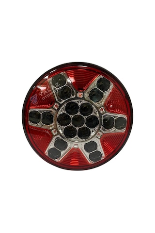 Farplas 24v Arka Sis Lambası Ledli Yuvarlak Güleryüz Cobra-mıtsubıshı-otokar-temsa 122 Mm