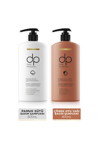 Dp Daily Perfection Şampuan Çörekotu Yağı & Pamuk Sütü 2 x 800 ML
