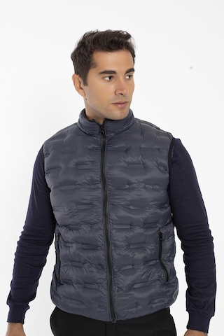 Crozwise Erkek Dolumlu Spor Outdoor Yelek Antrasit