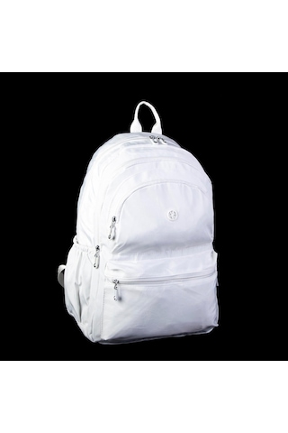 Nas Bag Unisex Büyük Boy Su Geçirmez Waterproof Hafif Sırt Çantası Beyaz