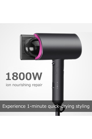 Mufunye Profesyonel Katlanabilir 1800w Saç Kurutma Makinesi - 3 Hız Ayarı & İyon Teknolojisi