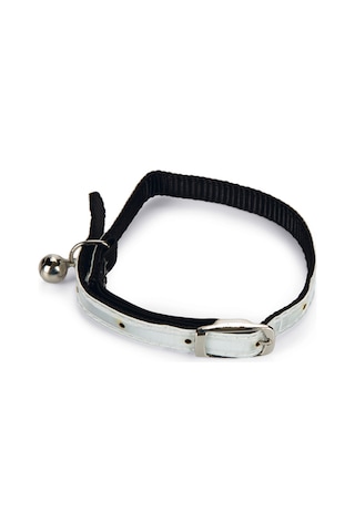 Beeztees Kedi Boyun Tasması, Fosforlu Beyaz, 20-29cm