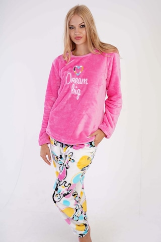 Vienetta Kadın Welsoft Uzun Kol Pembe Pijama Takım C5t8n0o303 001