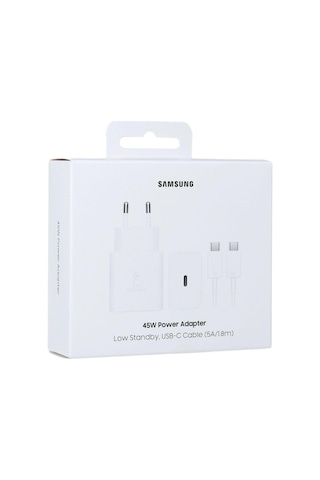 Samsun Ep- Ta4511xwegww 45w Power Adaper + 5a.1.8m Kablo Beyaz -set