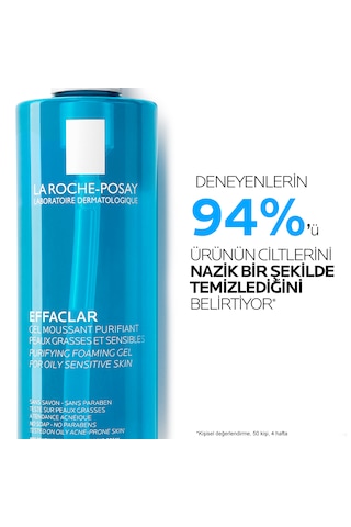 La Roche Posay Effaclar Yağlı ve Akneye Eğilim Gösteren Ciltler İçin Temizleme Jeli 400 ML