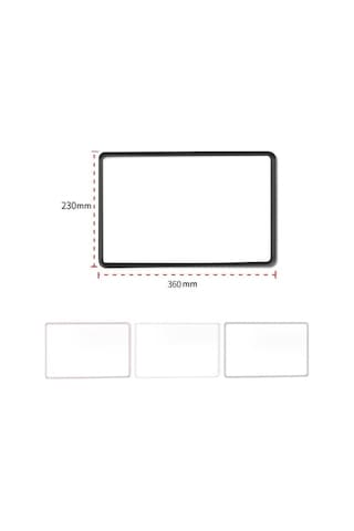 Flybuy Tesla Model3 Ekran Korumu Silikon Çerçeve Siyah, Tampon Kapak