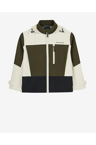 Skechers B Colorblock Fall Jacket Büyük Erkek Çocuk Haki Mont Sk2620093-0255