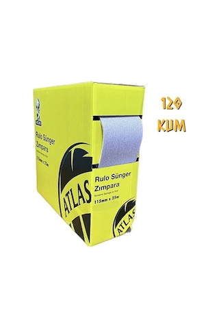 Atlas Rulo Soft Sünger Zımpara 115 Mm. - 1 Mt. 180 Kum Atlas Rulo Soft Sünger Zımpara 115 Mm. - 1 Mt. 180 Kum