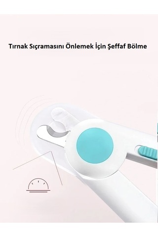 Evcil Hayvan Tırnak Makası Ve Törpü Ergonomik Tasarım Led Işıklı