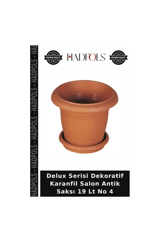 Delux Serisi Dekoratif Karanfil Salon Antik Saksı 19 Lt No 4