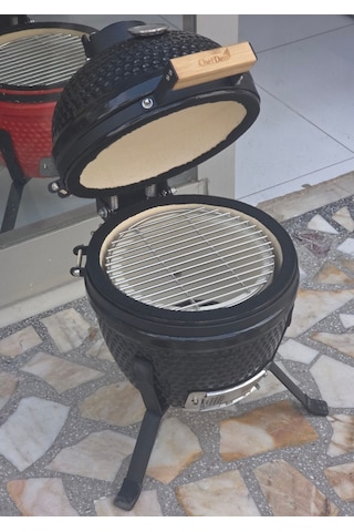 Chefden Prime 13 Seramik Kömürlü Siyah Barbekü