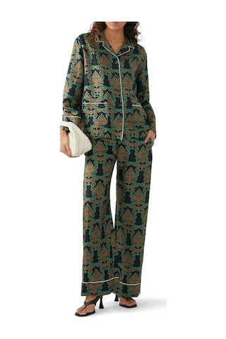La Doublej Şık Kadın Pijama Gömleği Siyah