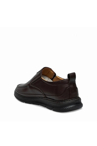 Tarzbu Erkek Deri Ortopedik Bağcıksız Loafer Ayakkabı Günlük Klasik Comfort Taban Casual Ayakkabı Tarz437 Kahverengi