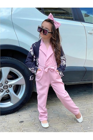 Quzucuk Kids Kız Çocuk Ceketli Tulumlu Takım (461388010) Çok Renkli