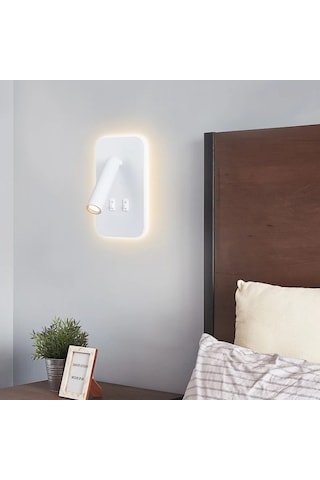 Cata 13 W Led Tuvalu Yatak Başı Aplik - Beyaz Işık 6500k-ct-5243b Beyaz