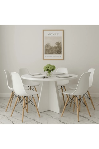 Yuvarlak Modern Dekoratif Yemek Masası Mutfak Masası-dekoratif