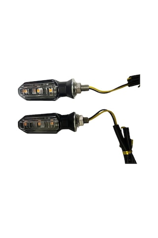 Carub Motosiklet Sinyal Lamba Üniversal 12v Beyaz Cam Sarı Led 2l