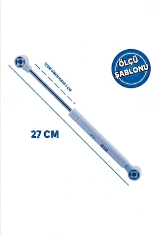 Mobilya Gazlı Piston 80n 100n 120n Dolap Kapağı Yavaş Açılır Kapanır Amortisör Tek Renk