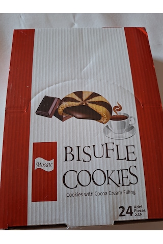 Bısufle Cookıes Mosaic Mozaik Bisküvi 4 Adet 28 Gr 24 Adet