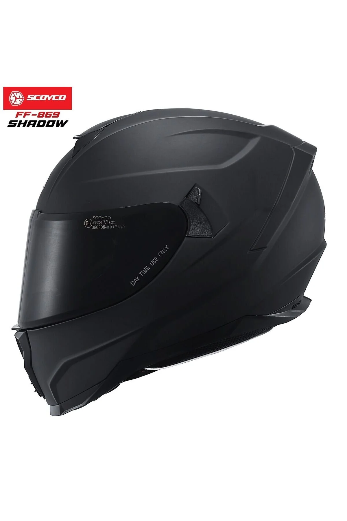 Scoyco Shadow 869 Full Face Motosiklet Kaskı Sİyah
