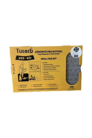 PED-KİT YAĞ VE KİMYASAL DÖKÜNTÜ TEMİZLEME PED 20'li ( renk: gri