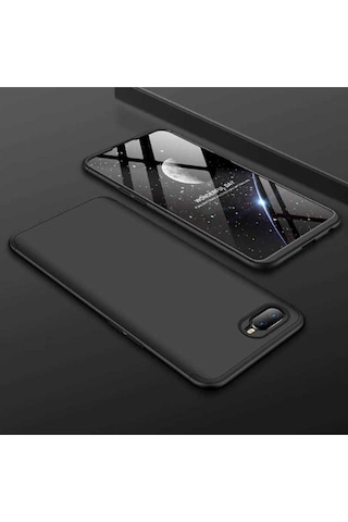 Oppo Ax7 Kılıf Zore Ays Kapak Siyah