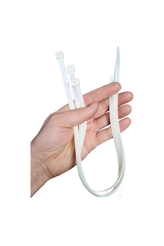 Aletçantam Kablo Bağı Plastik Kelepçe Cırt Amerikan Kelepçesi 100 Adet -7.6x450mm